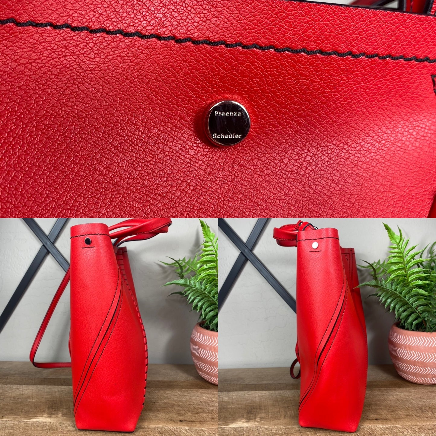 Proenza Schouler Hex Leather Bucket Bag