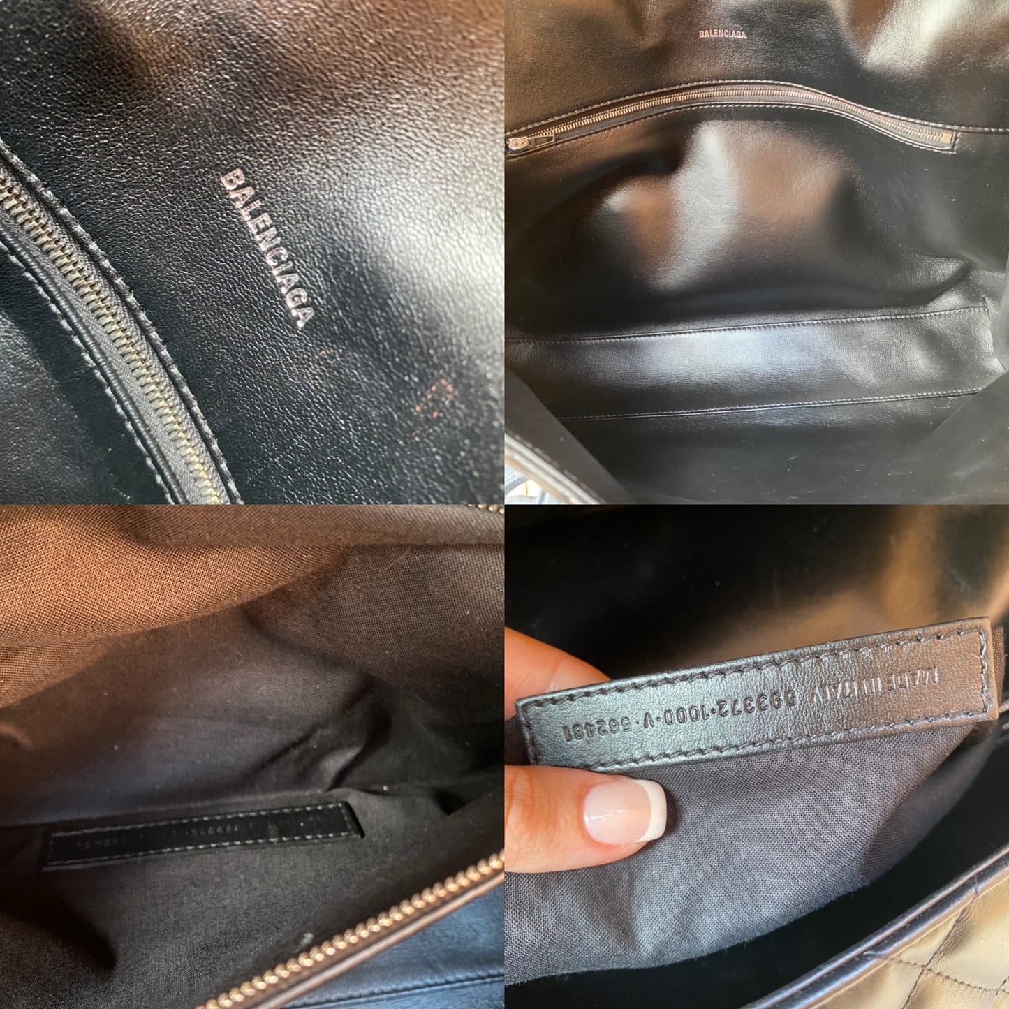 Balenciaga Large Touch Puffy B. Quilted Leather Shoulder Bag