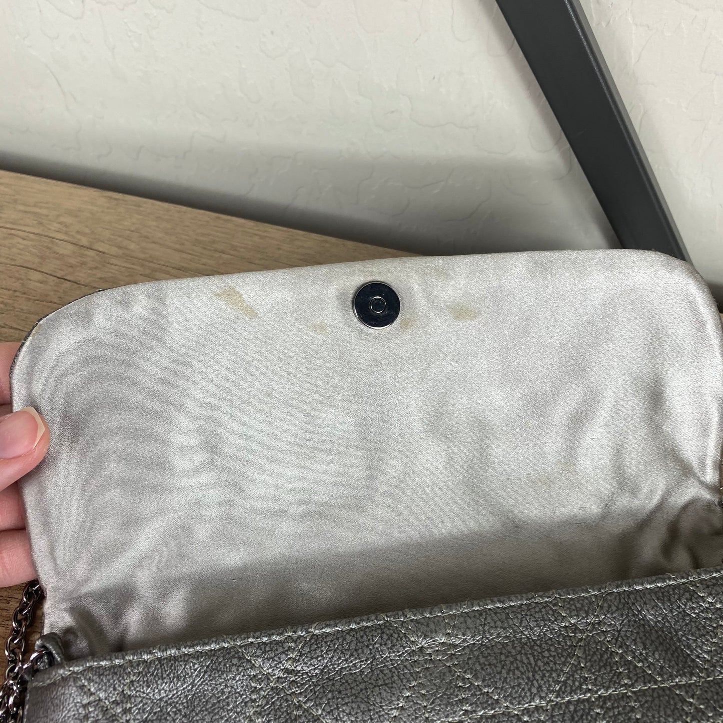 Christian Dior Lady Dior Cannage Chain Clutch Bag