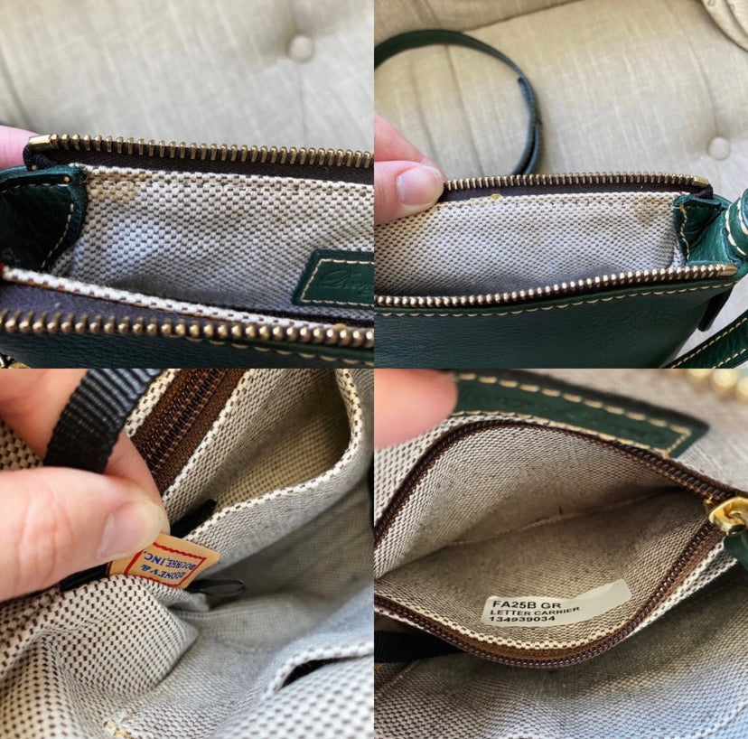 Dooney & Bourke Green Leather Crossbody Bag