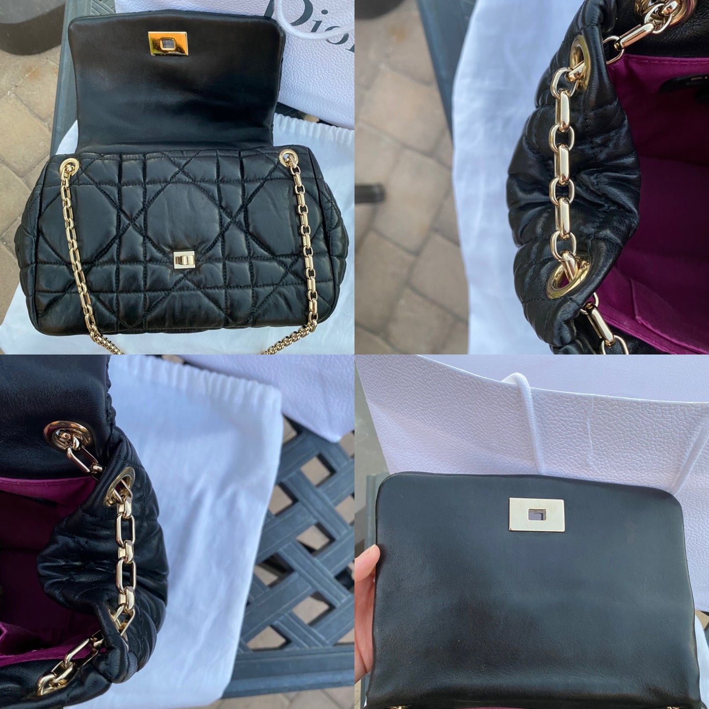 Dior Milly La Foret Quilted Leather Shoulder Bag
