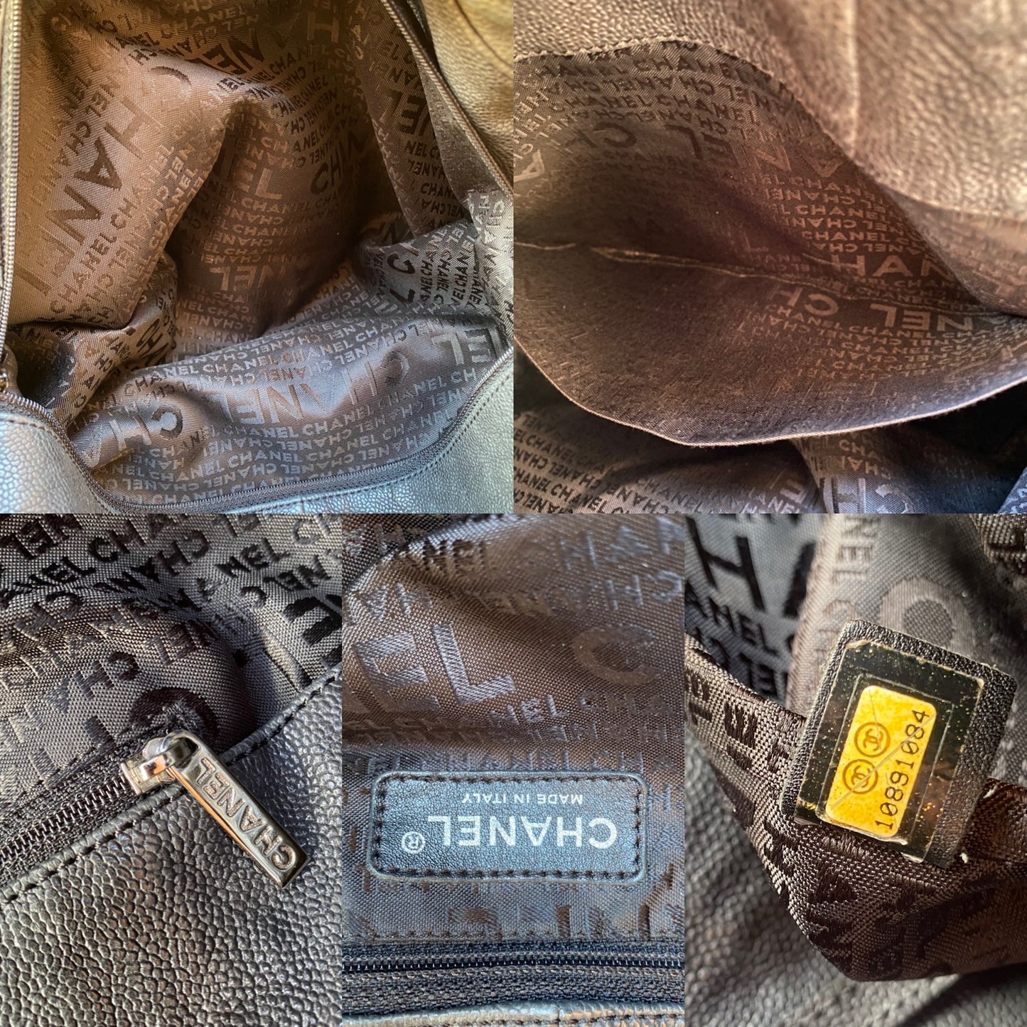 Chanel XL Coco Cabas Distressed Caviar Leather Tote