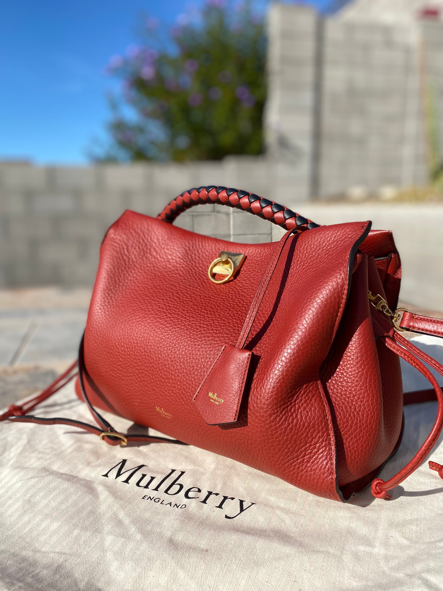 Mulberry Iris Large Leather Shoulder Bag