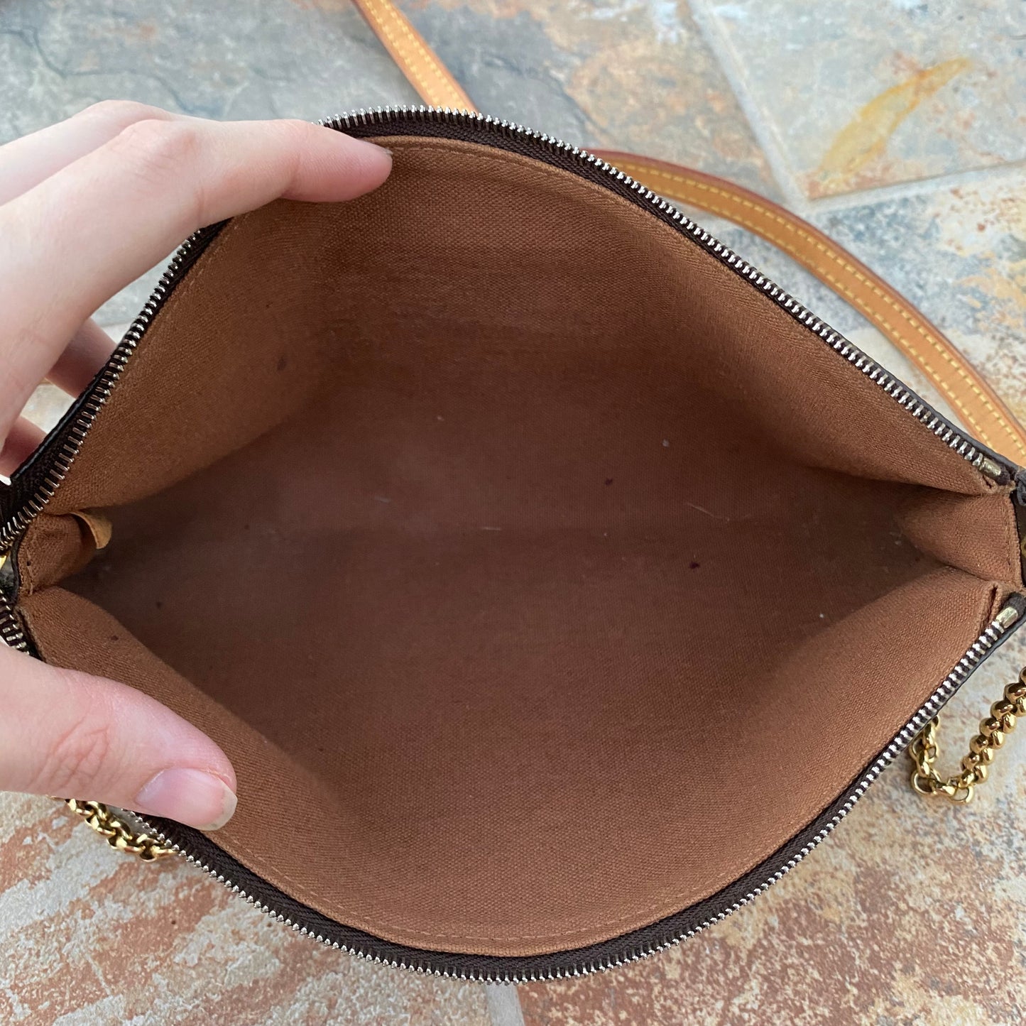 Louis Vuitton Monogram Eva Clutch Crossbody