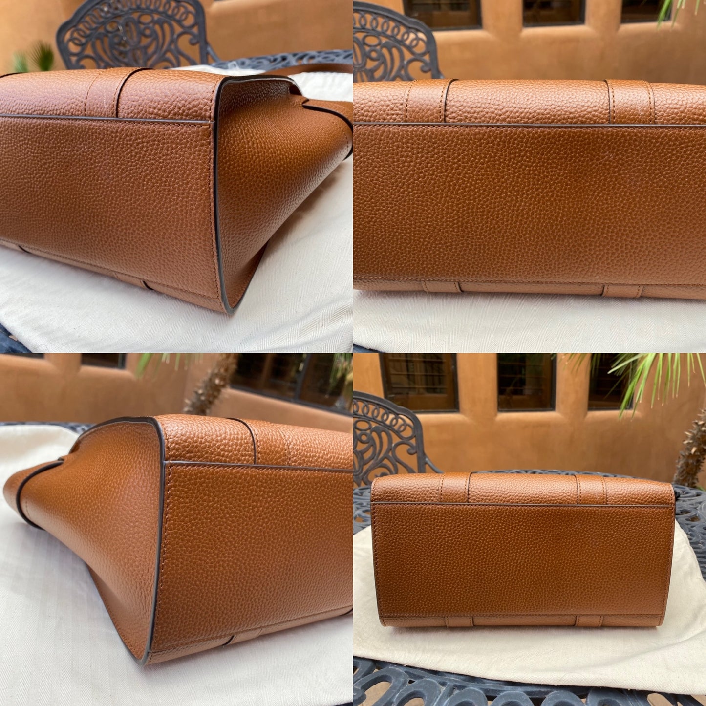 Mulberry Small Zipped Bayswater Grained Leather Tote