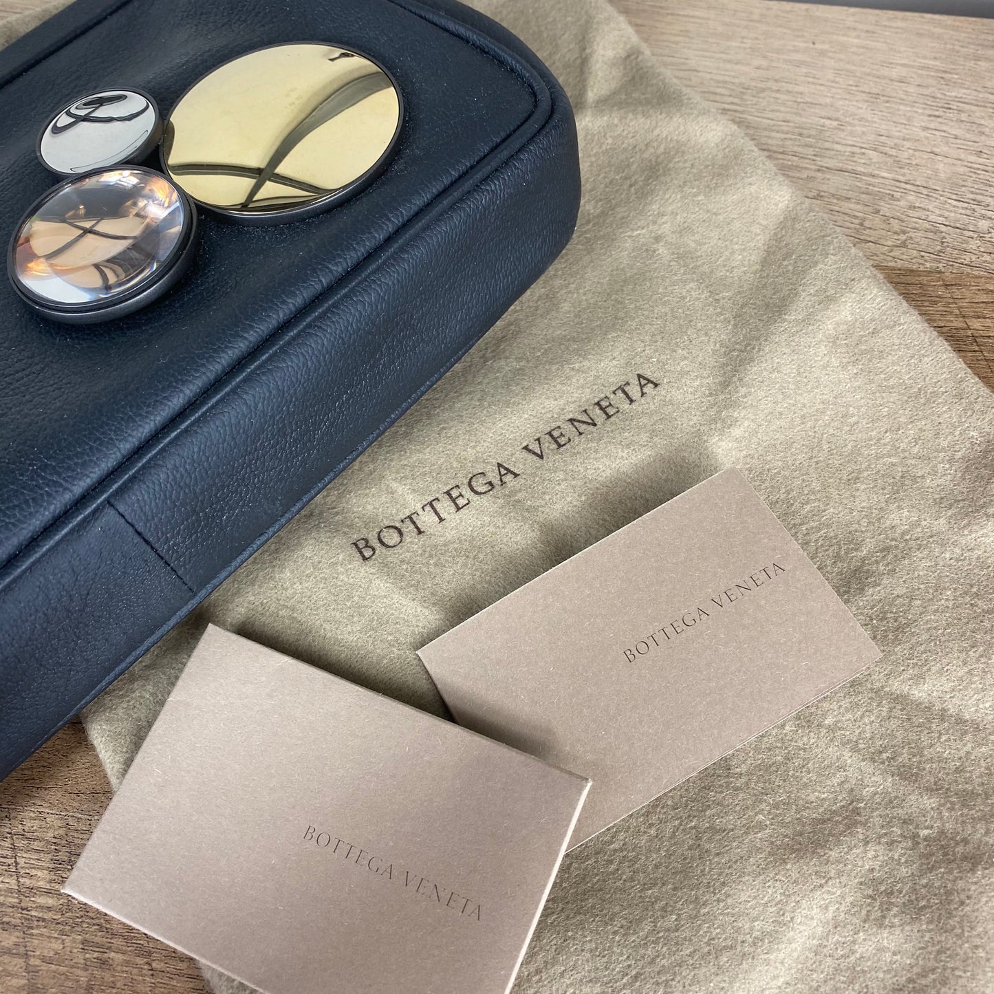 Bottega Veneta Mirror Lens Clutch