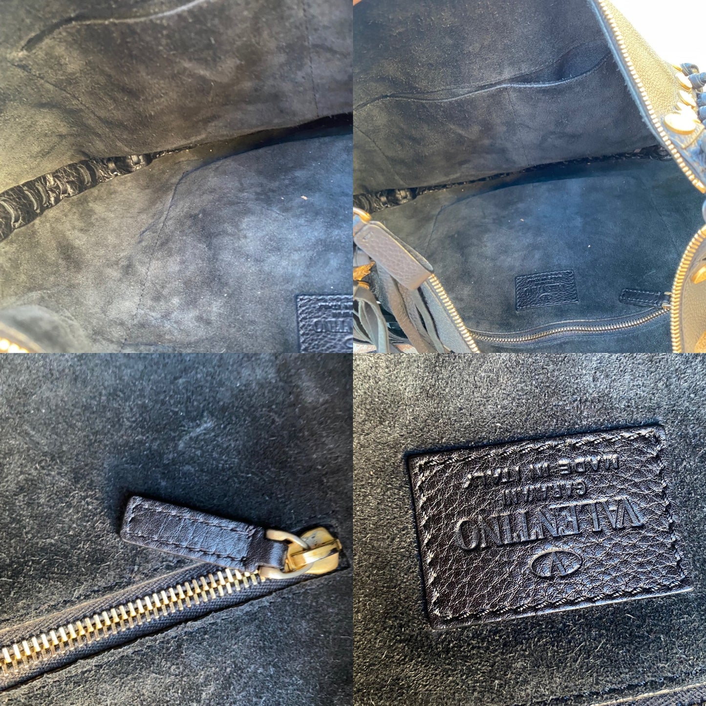 Valentino Garavani C-Rockee Gryphon Studded Fringe Hobo