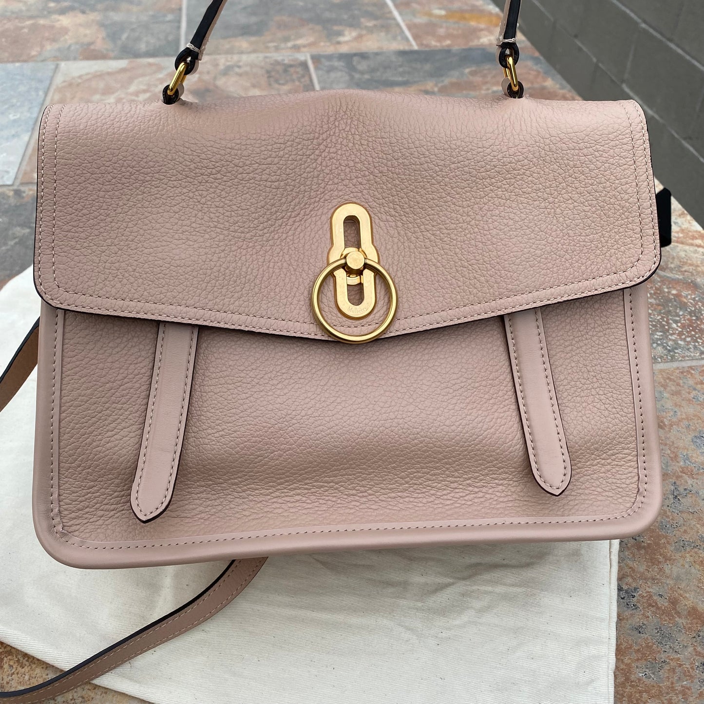 Mulberry Gracy Rosewater Leather Satchel Bag