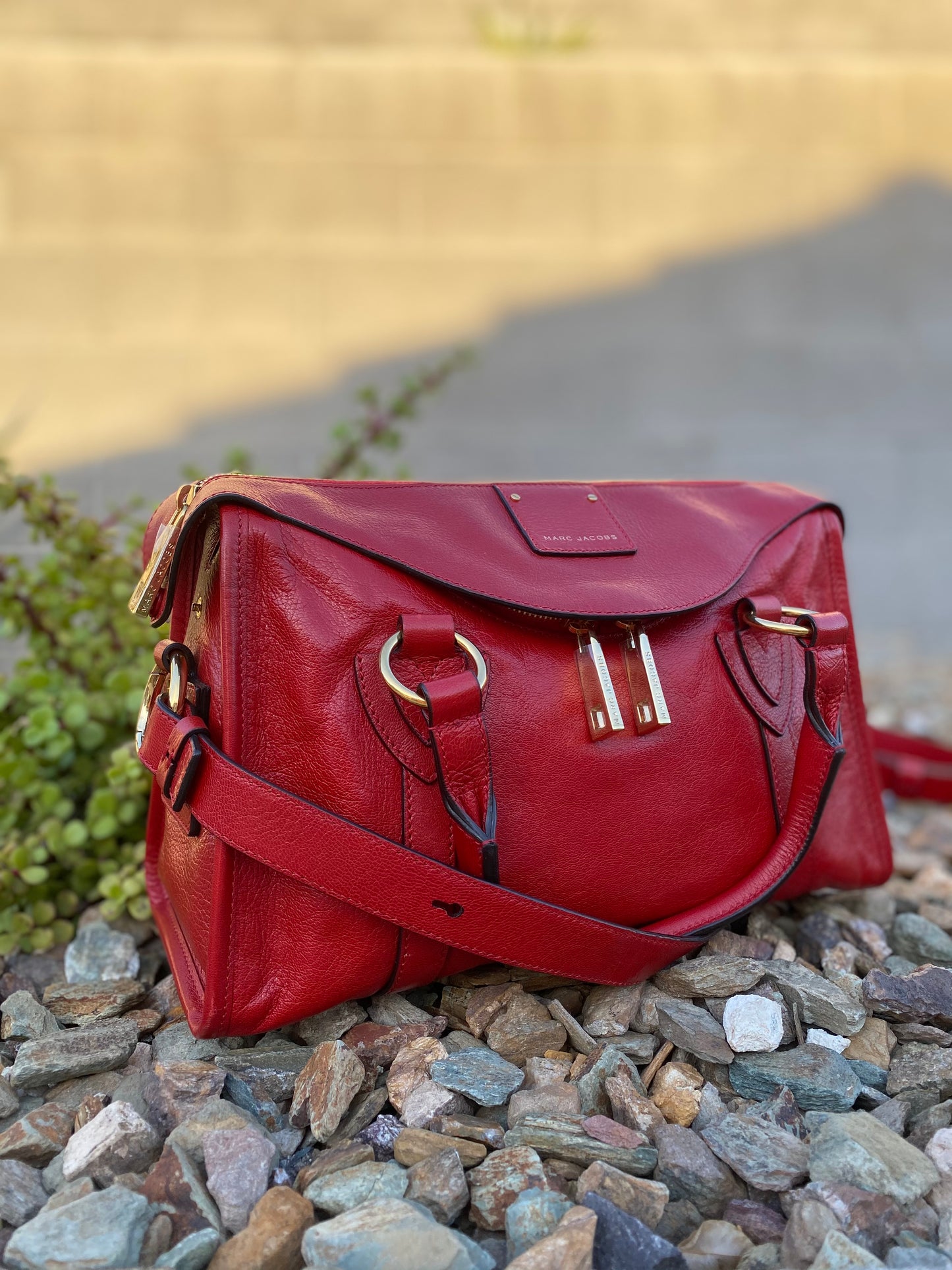 Marc Jacobs Small Fulton Leather Satchel