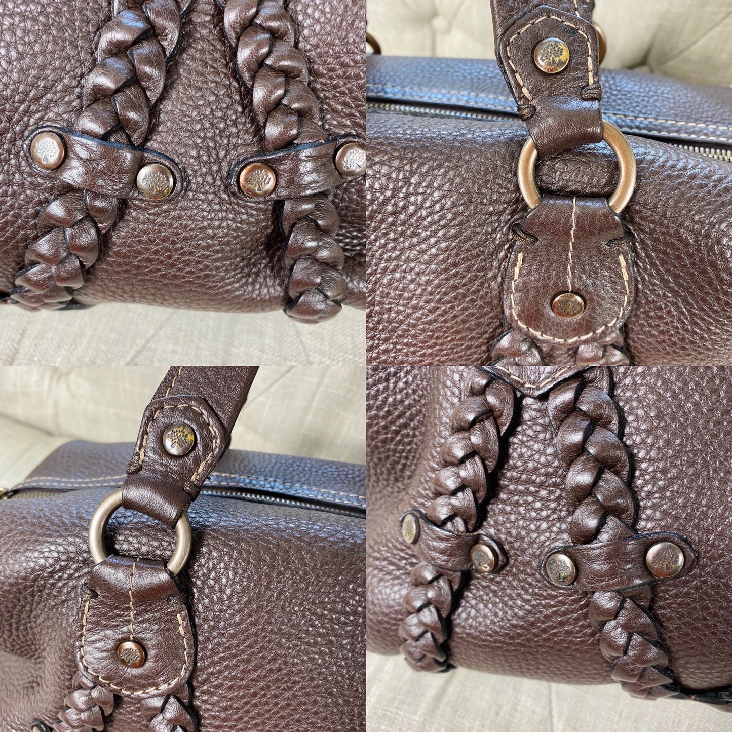 Mulberry Small Braided Leather Satchel