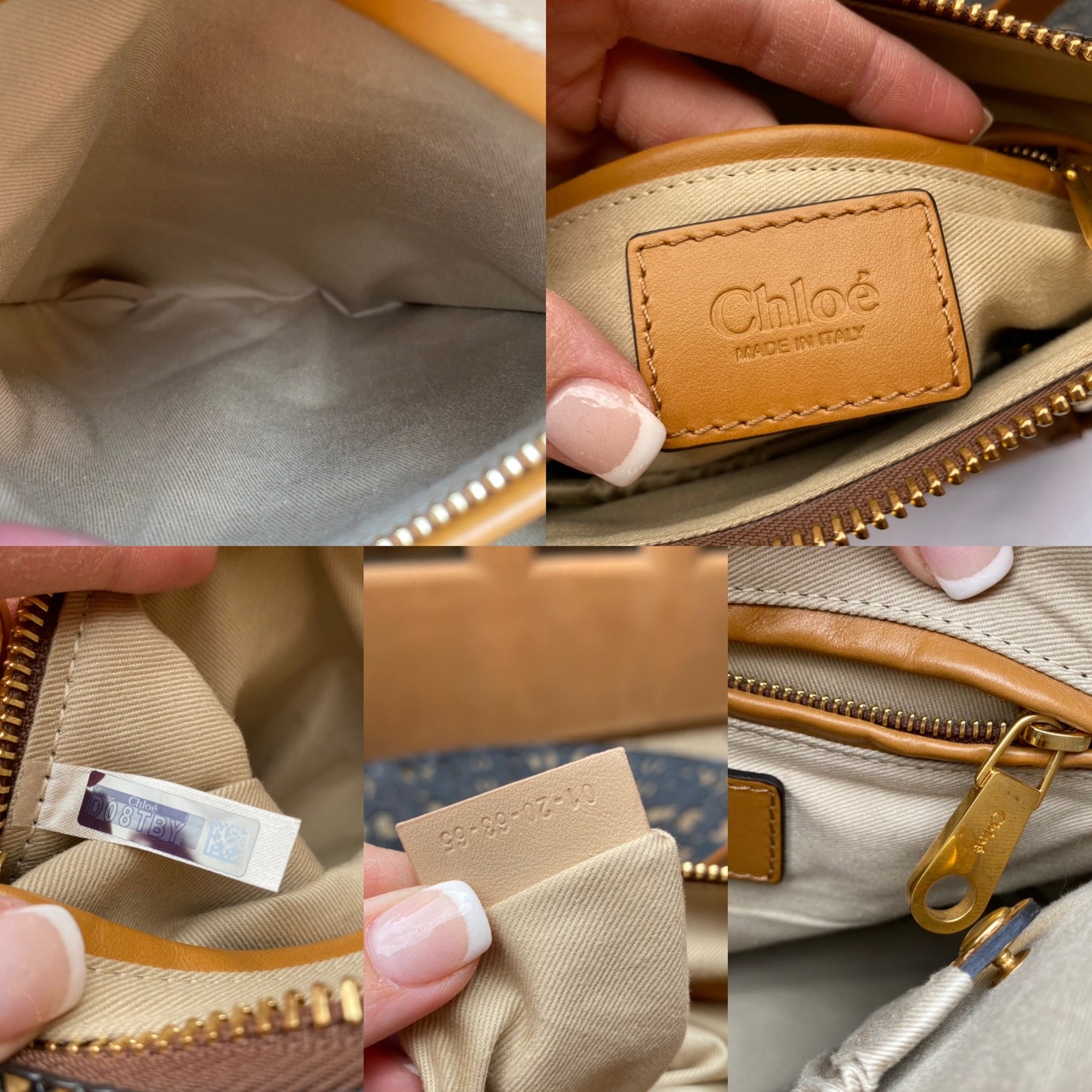 Chloé Marcie Python Print Calfskin Satchel