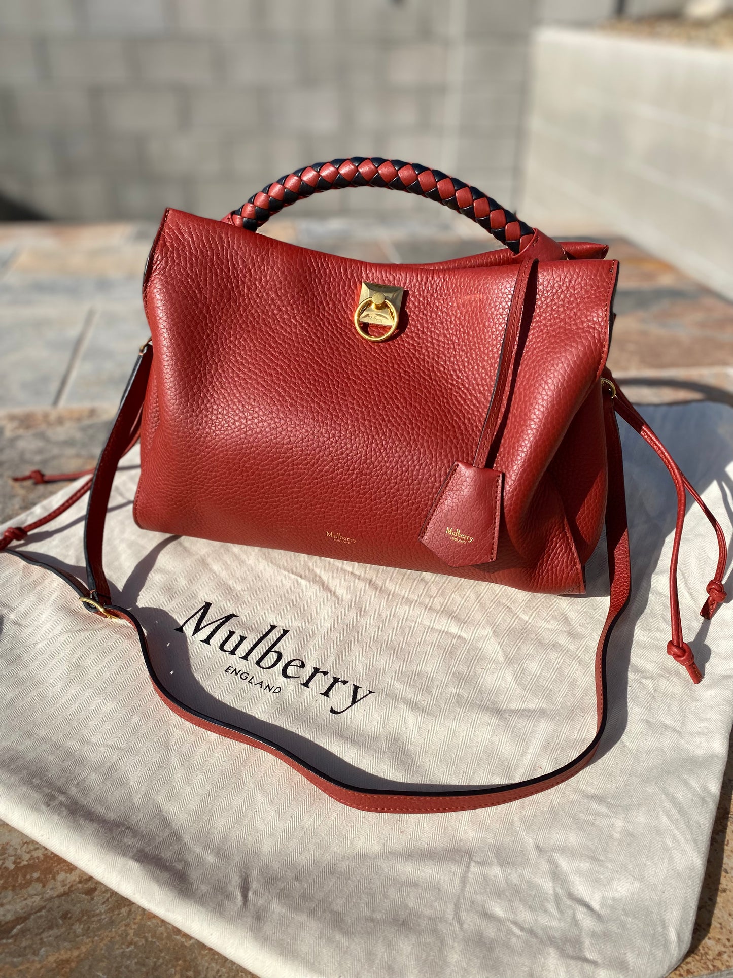 Mulberry Iris Large Leather Shoulder Bag