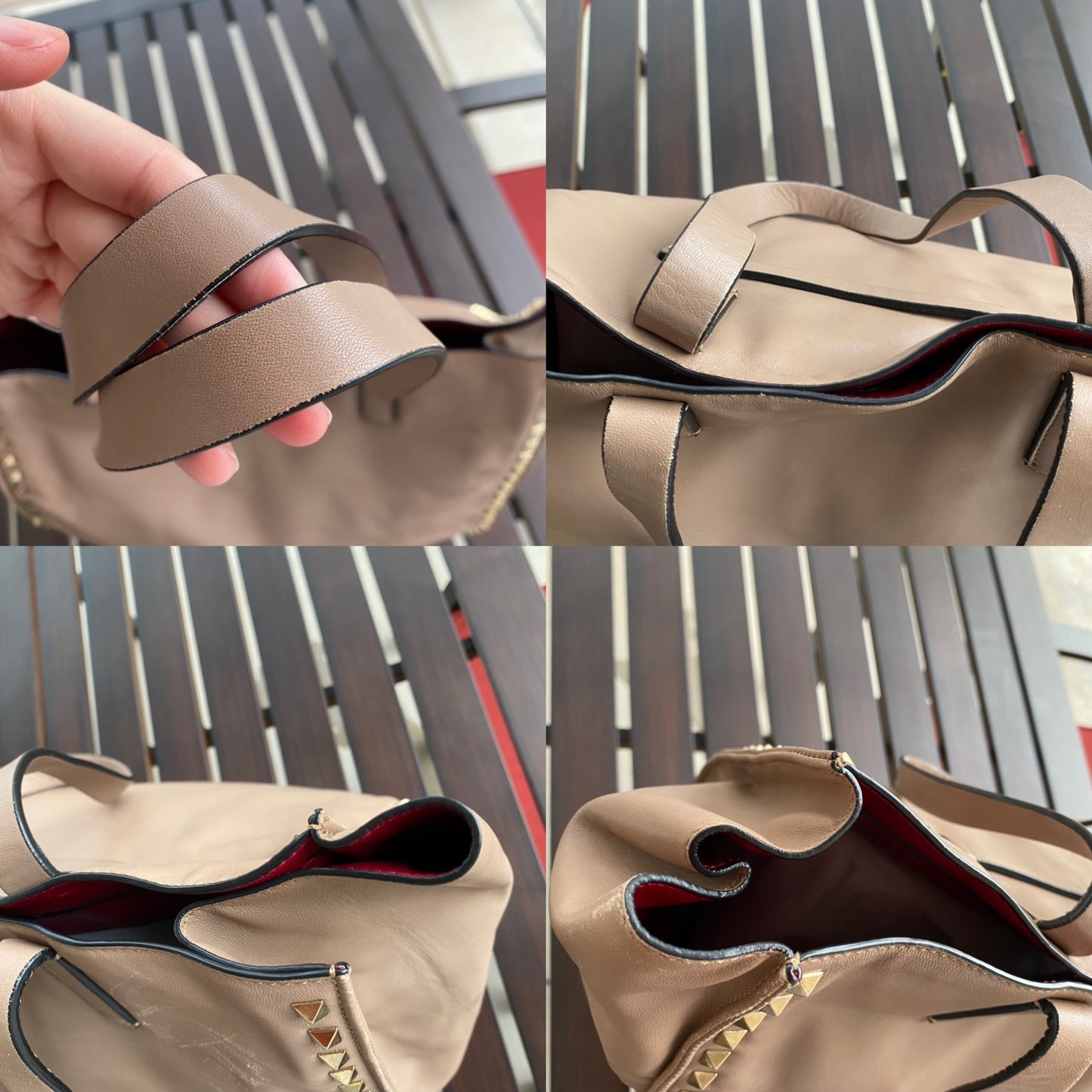 Valentino Garavani Rockstud Studded Leather Shopper Tote