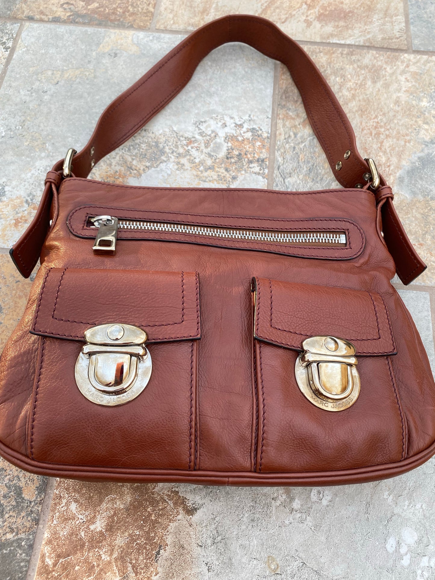 Marc Jacobs Sophia Calf Leather Hobo