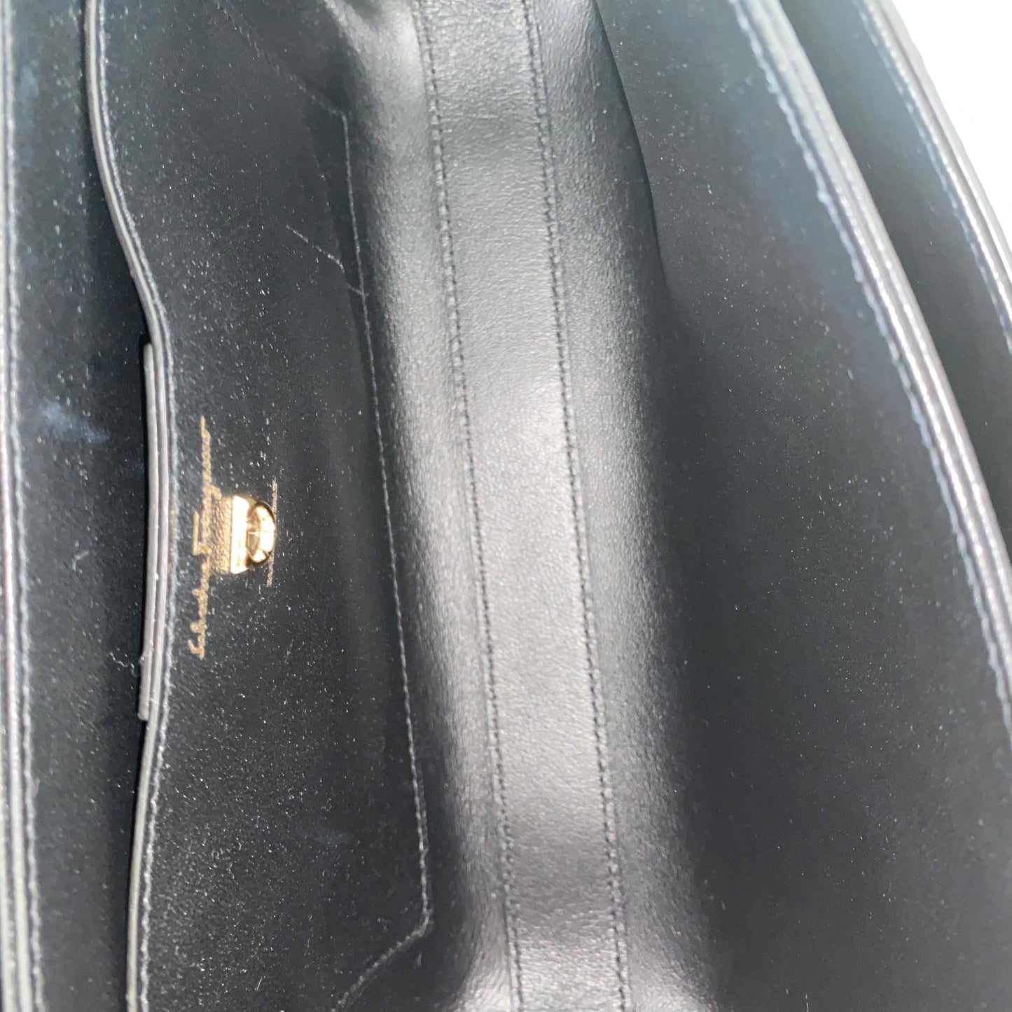 Salvatore Ferragamo Glam Gancio Leather Shoulder Bag