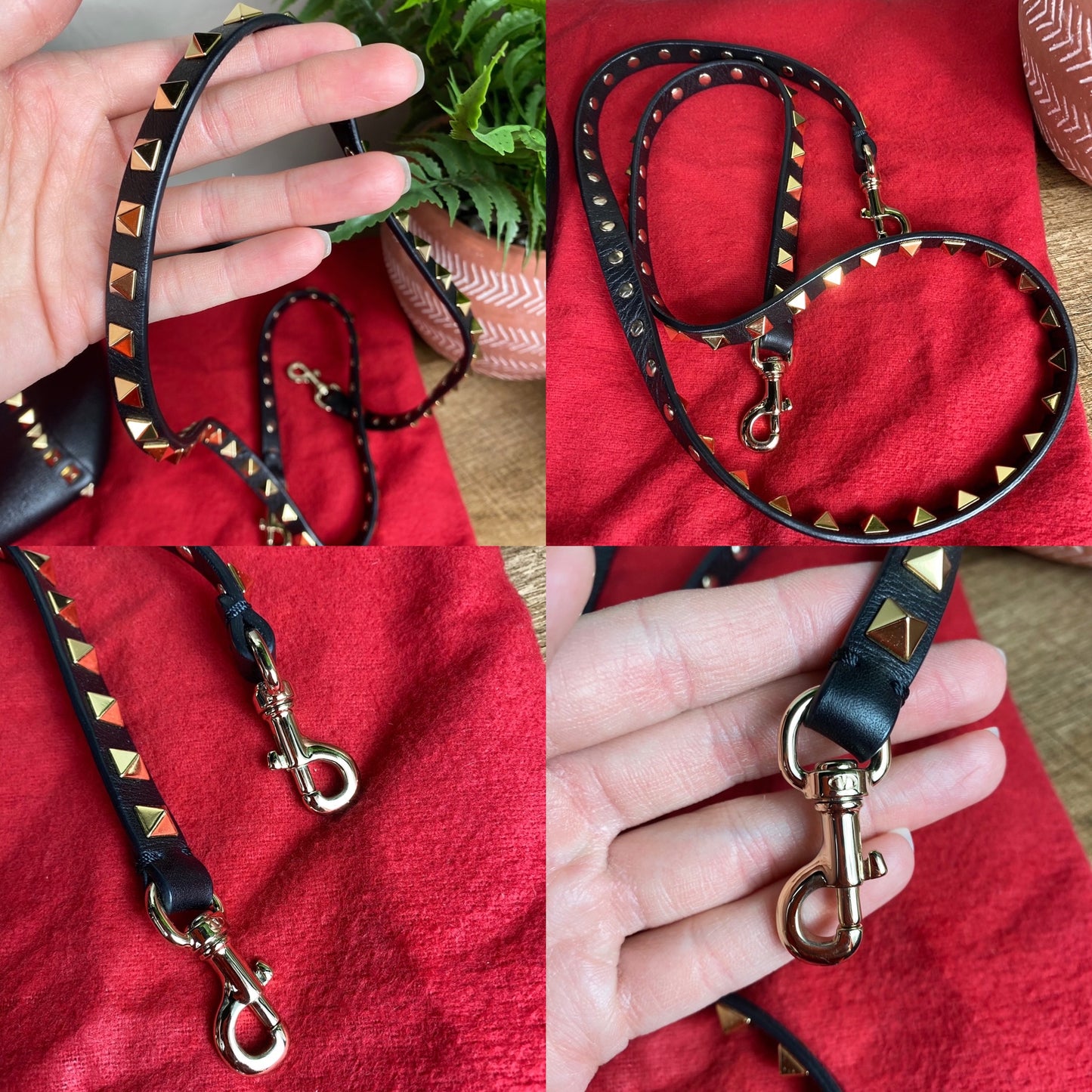 Valentino Garavani Double Handle Rockstud Satchel