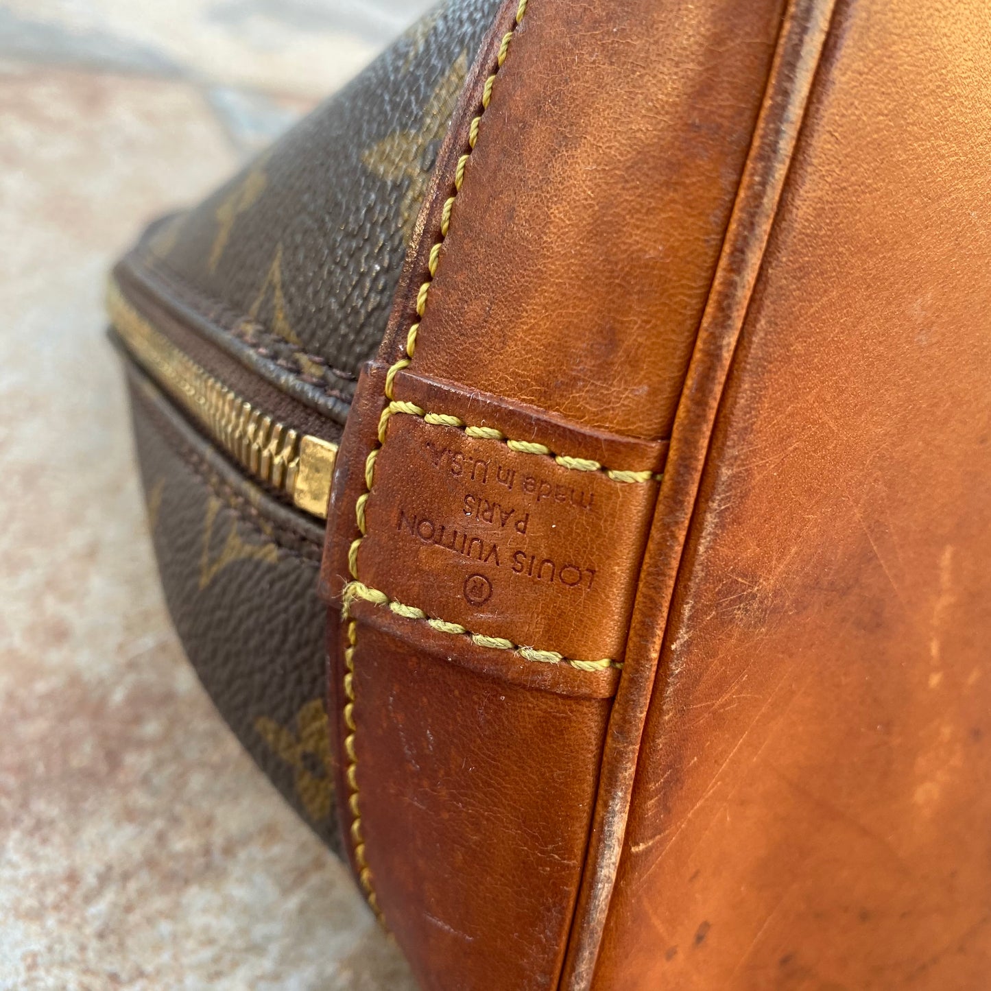 Louis Vuitton Vintage Monogram Alma PM Satchel