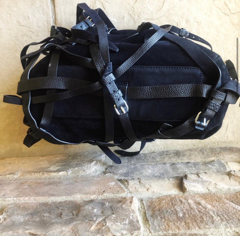 Alexander Wang Kirsten Suede Strappy Shoulder Bag