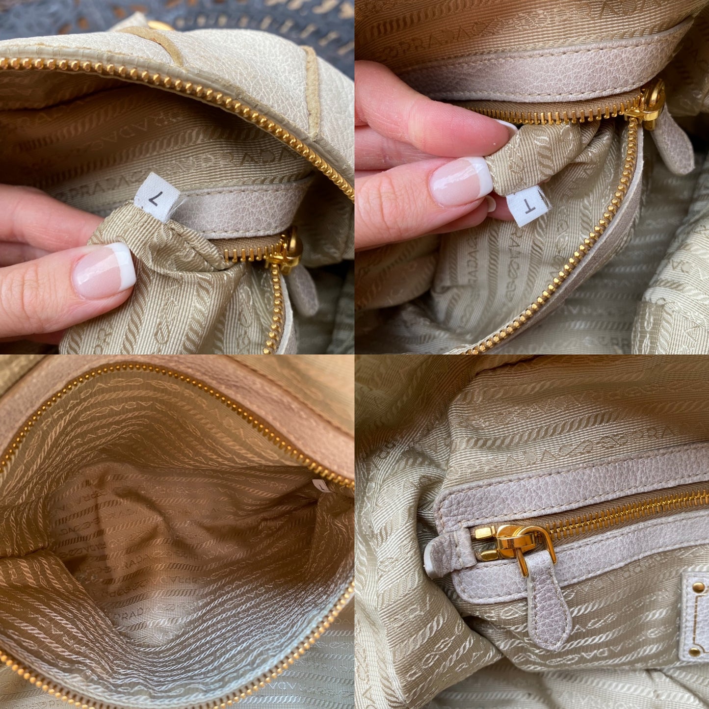 Prada Cervo Patch Deerskin Leather Fringe Satchel