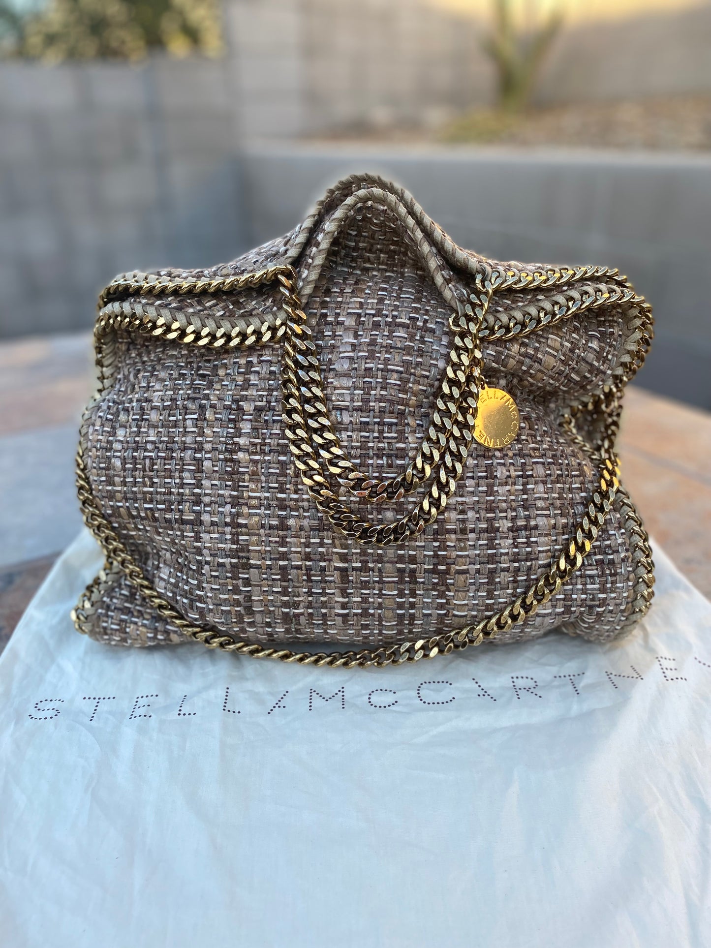 Stella McCartney Falabella Tweed Hobo Shoulder Bag