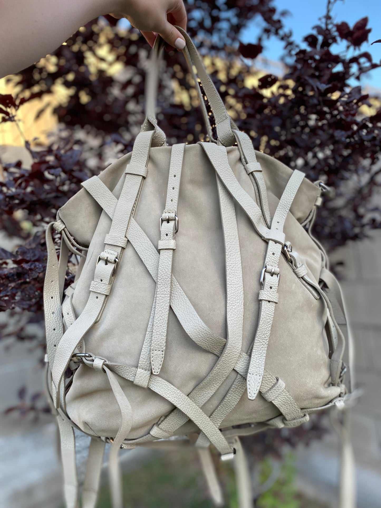 Alexander Wang Kirsten Suede Strappy Tote