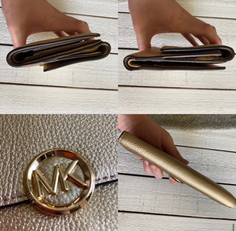 Michael Kors Lillie Pebble Leather Carryall Wallet