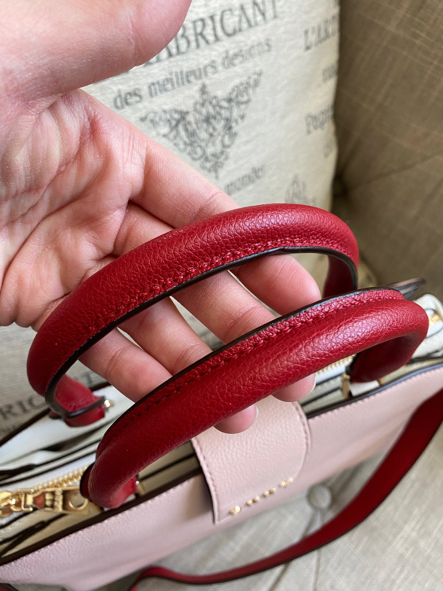 DKNY Clara Leather Satchel Crossbody Bag