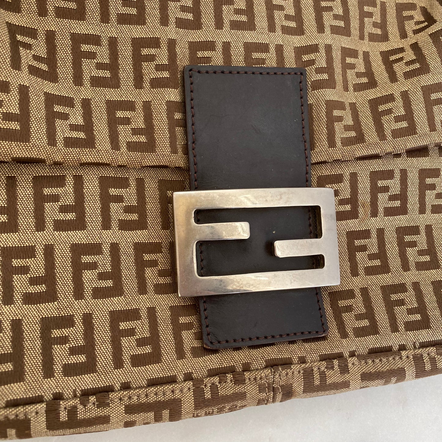 Fendi Vintage Zucchino Baguette Shoulder Bag