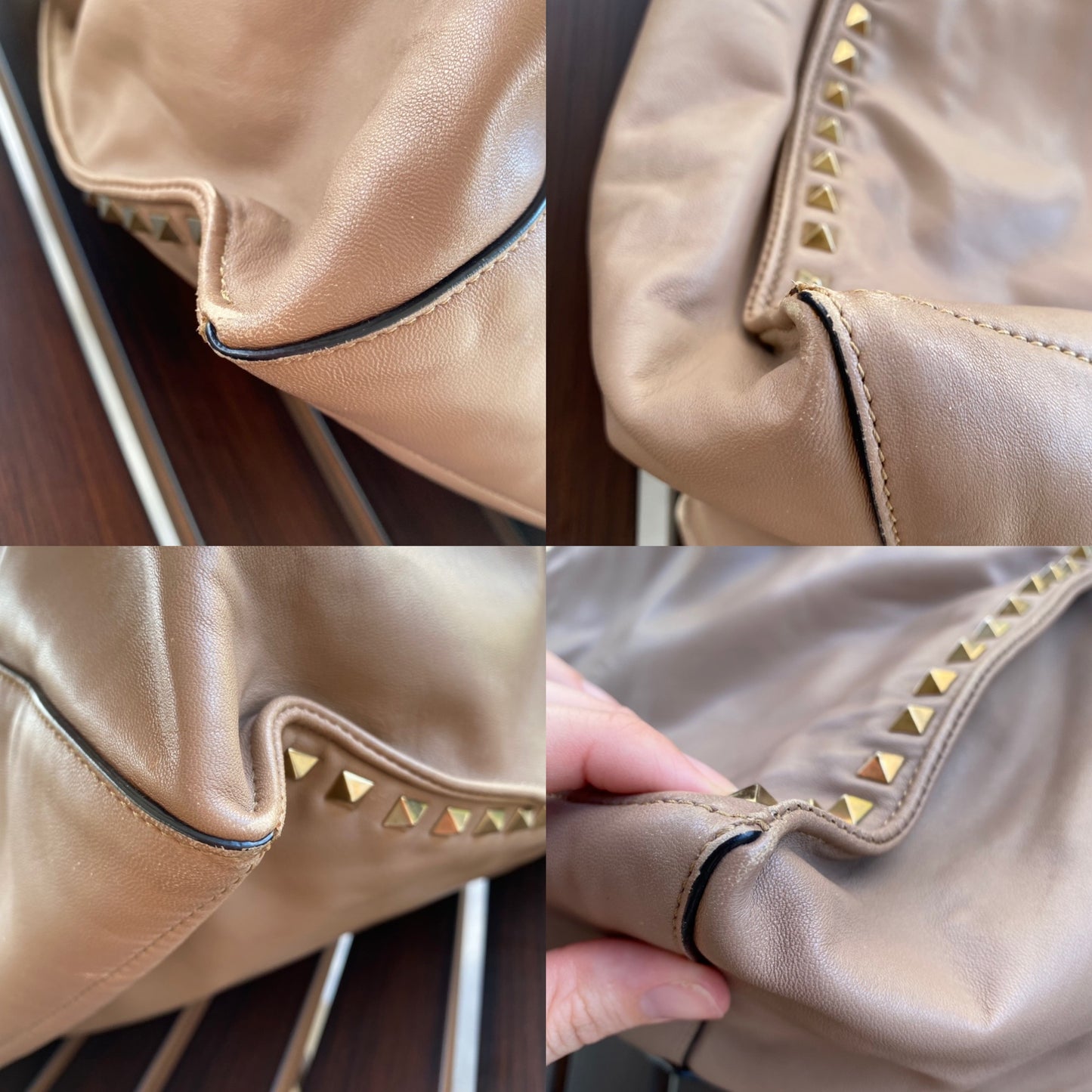 Valentino Garavani Rockstud Studded Leather Shopper Tote