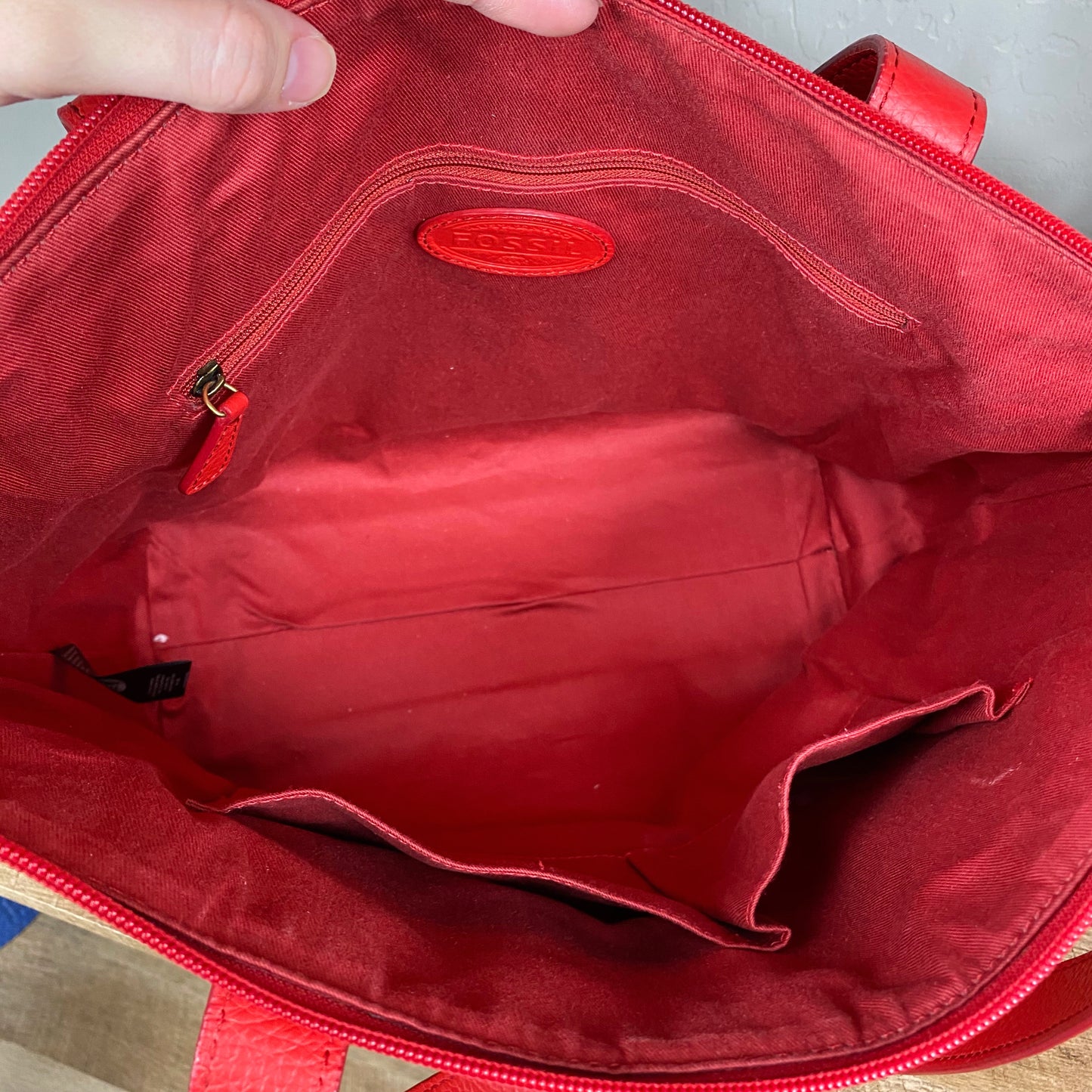 Fossil Mimi Shopper Pebbled Leather Tote