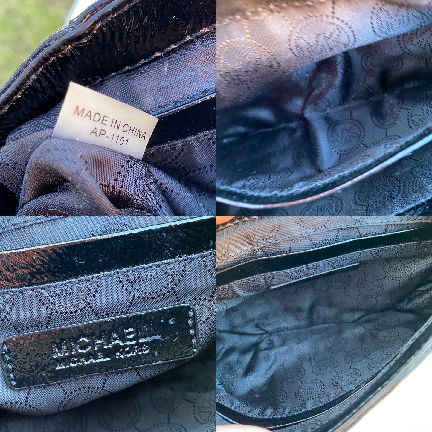 Michael Kors Patent Leather Buckle Crossbody