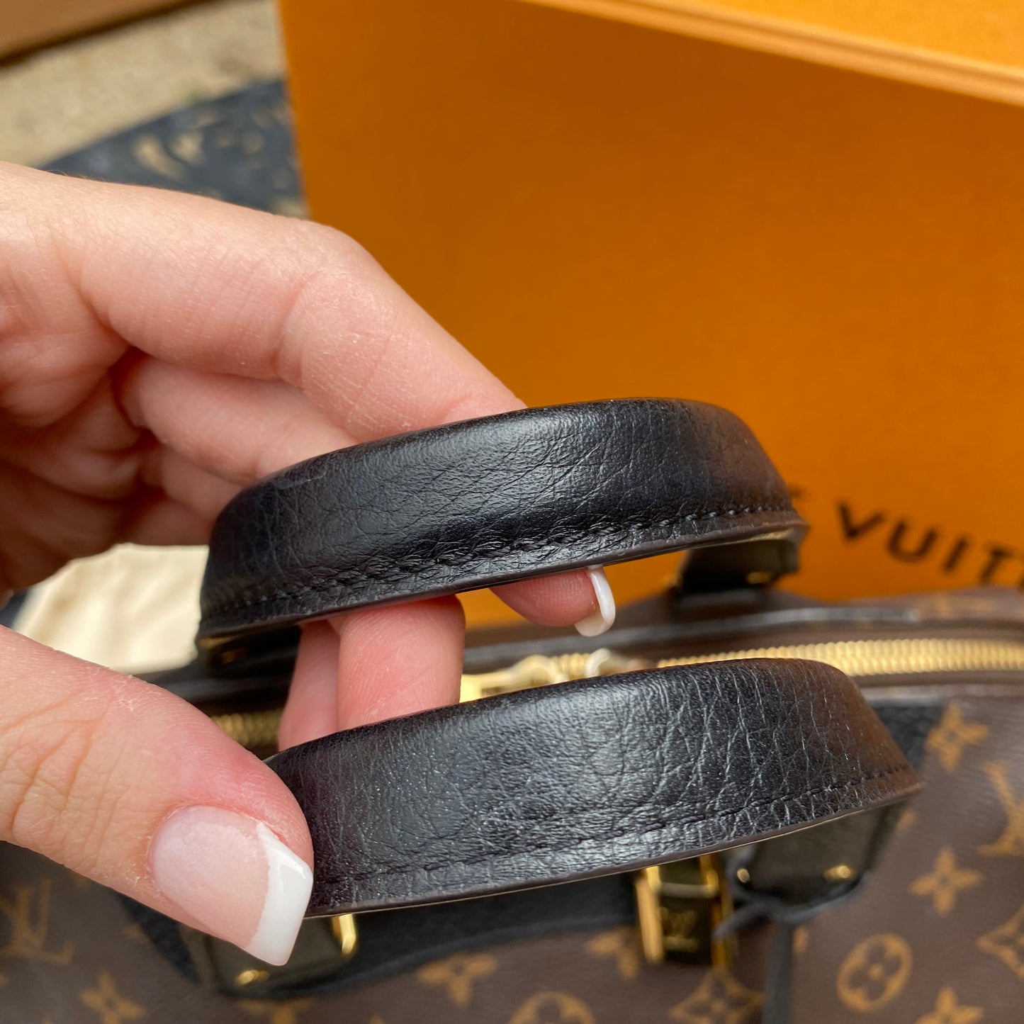 Louis Vuitton Leather & Monogram Canvas Retiro NM