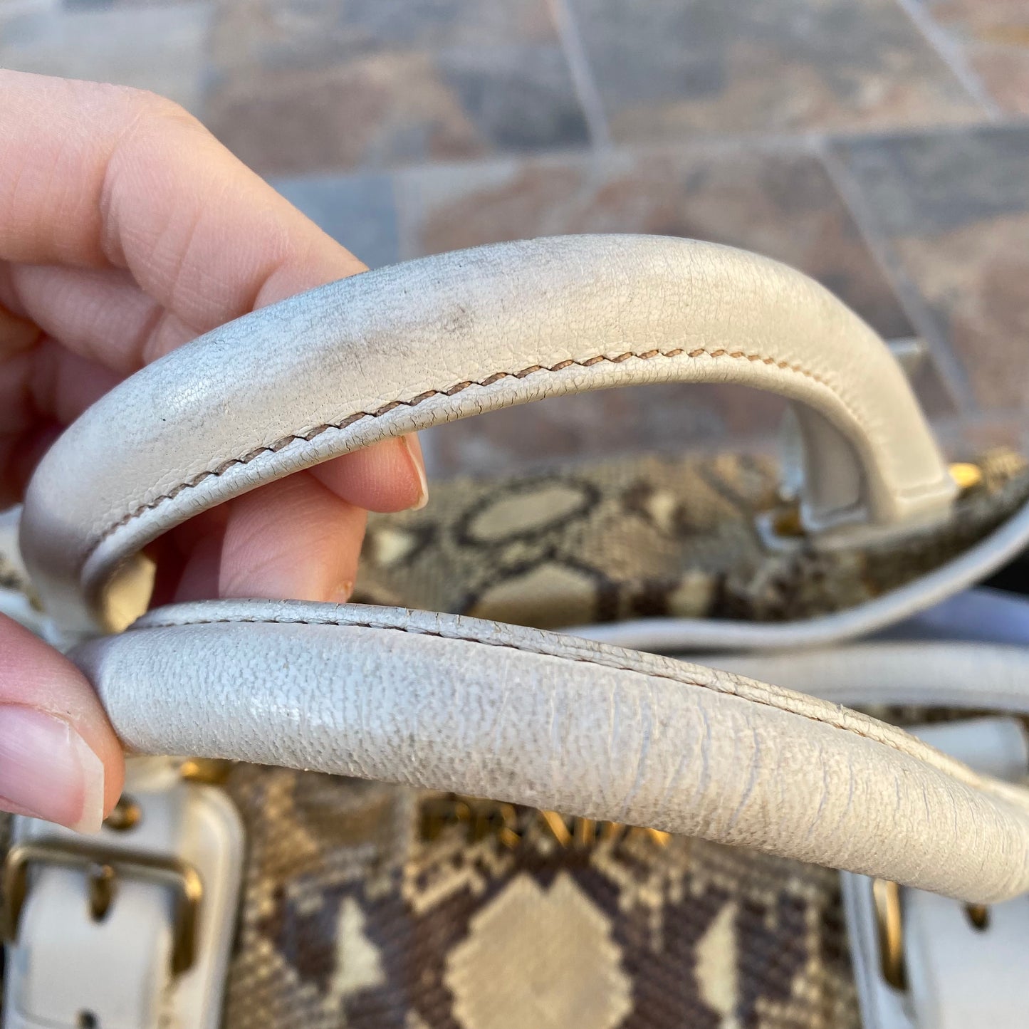 Prada Python Pitone Hobo Tote