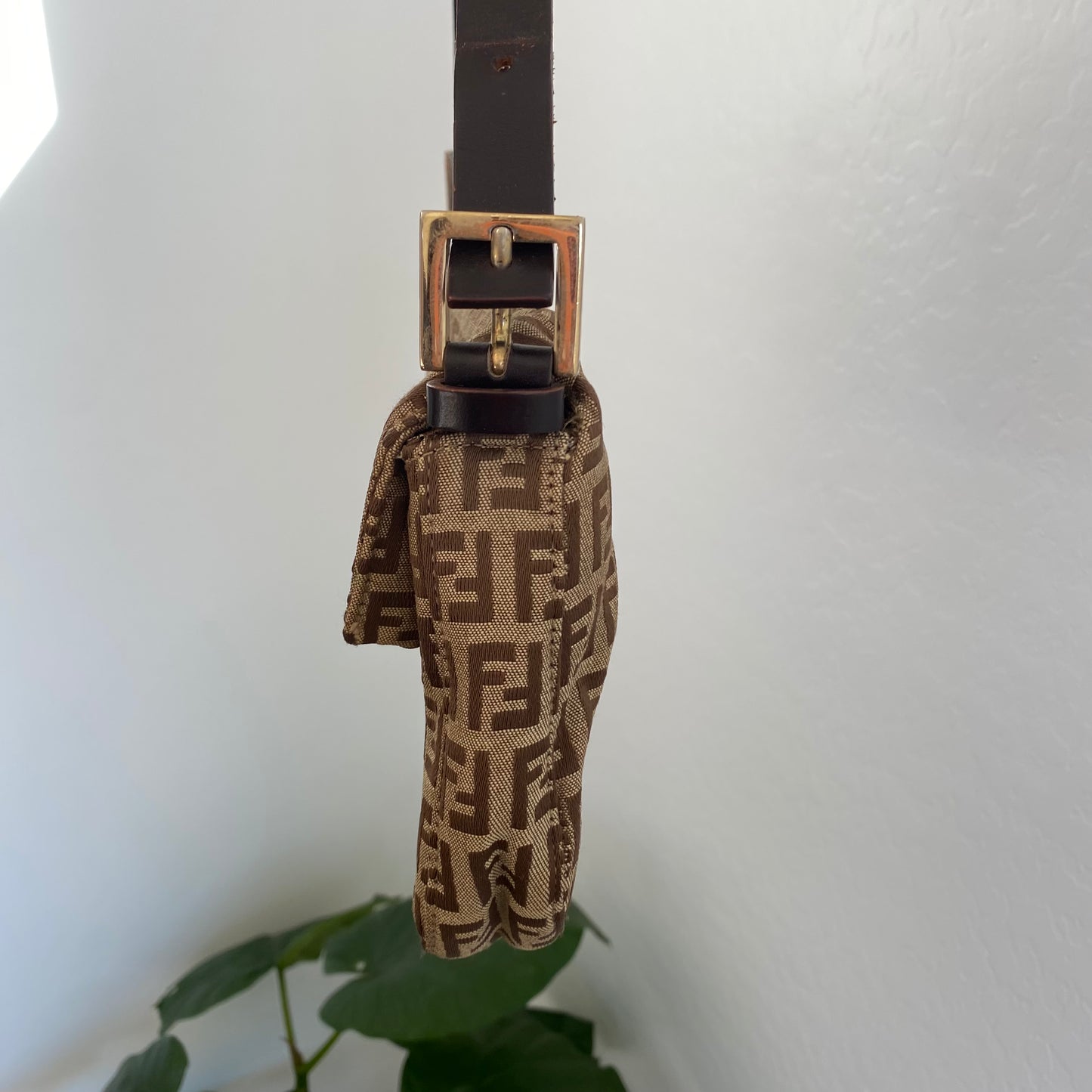Fendi Vintage Zucchino Baguette Shoulder Bag