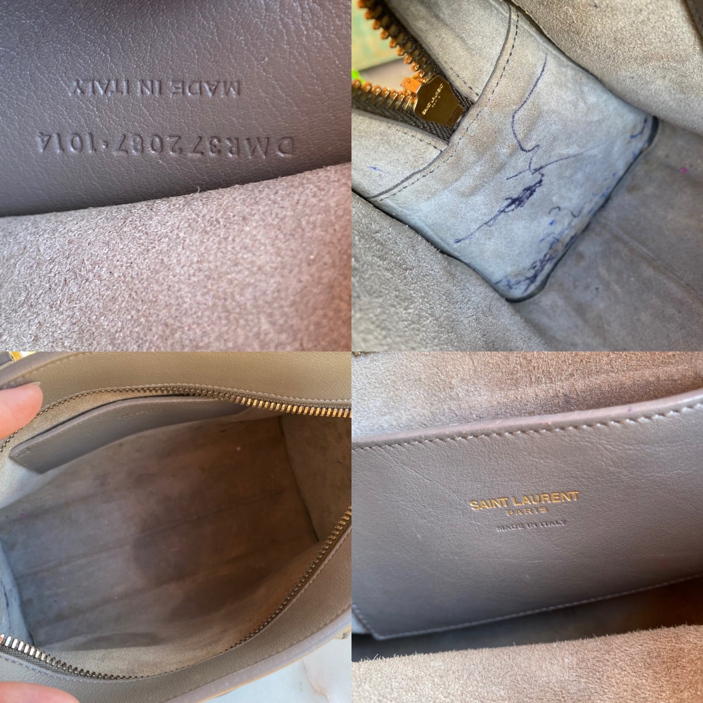 Saint Laurent Monogram Calfskin Baby Cabas