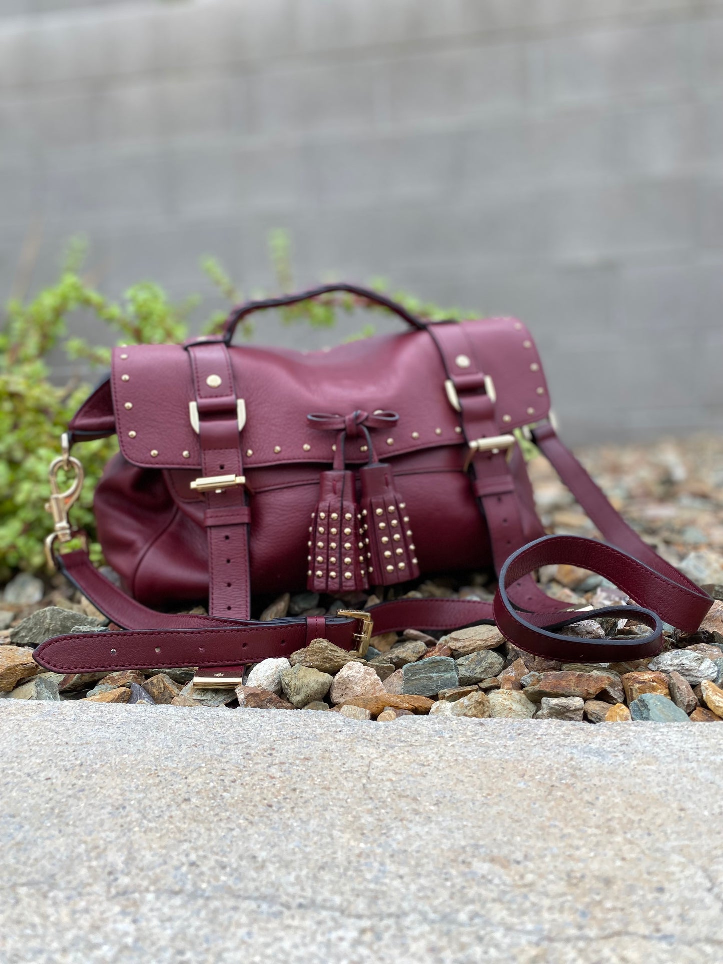 Mulberry Alexa Studded Leather Hobo Bag