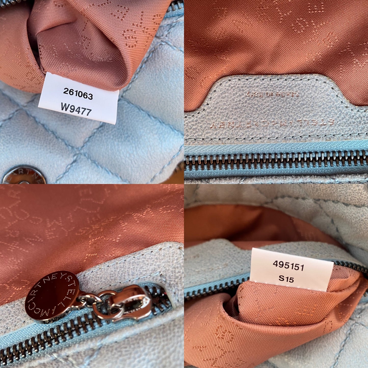 Stella McCartney Quilted Vegan Suede Falabella Shoulder Bag