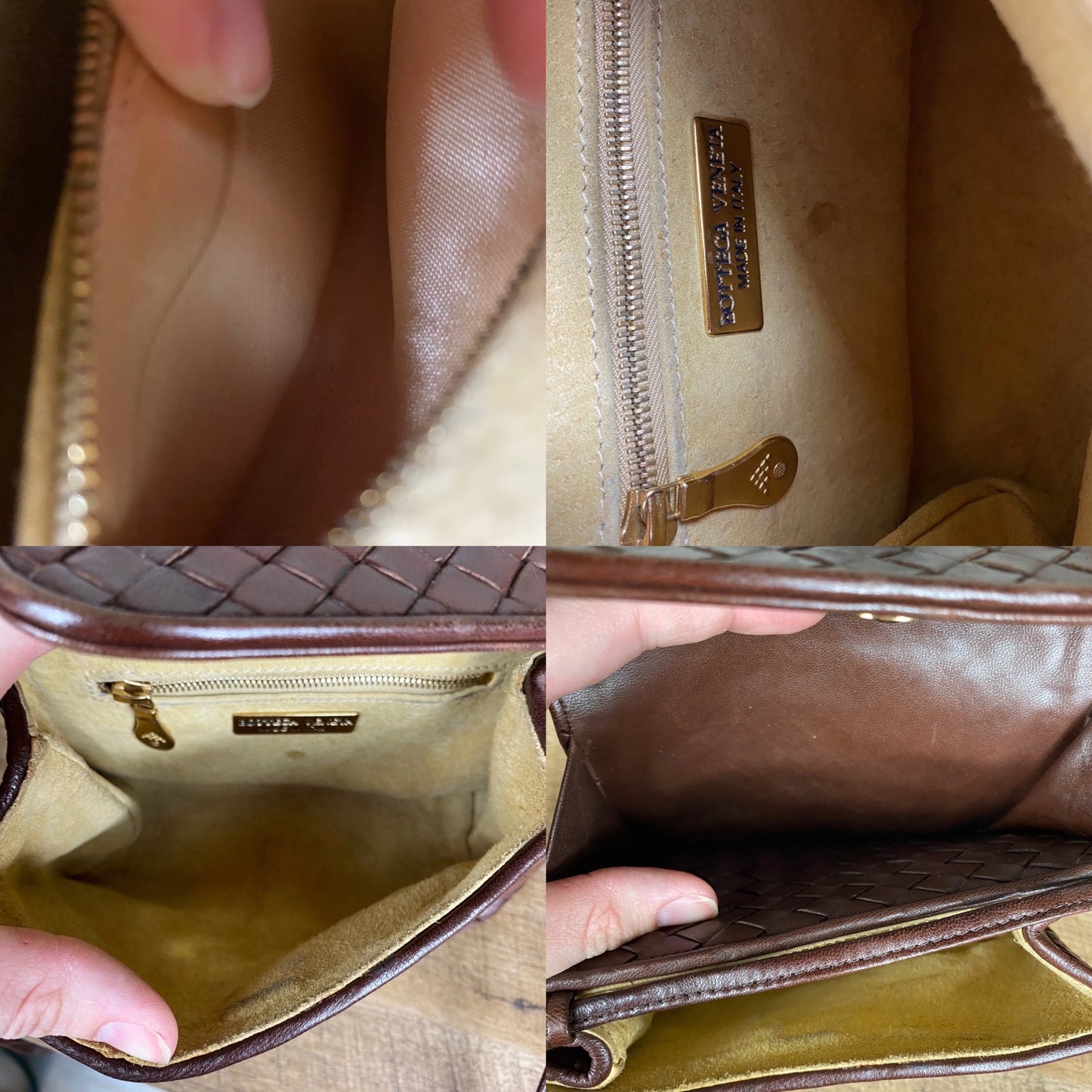 Bottega Veneta Intrecciato Brown Woven Crossbody