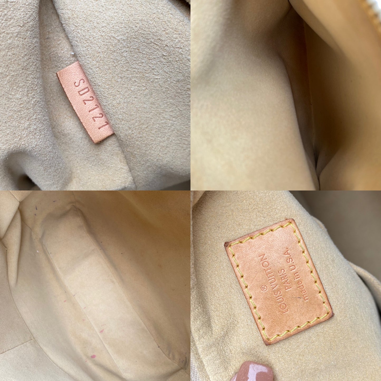 Louis Vuitton Damier Azur Evora MM Satchel