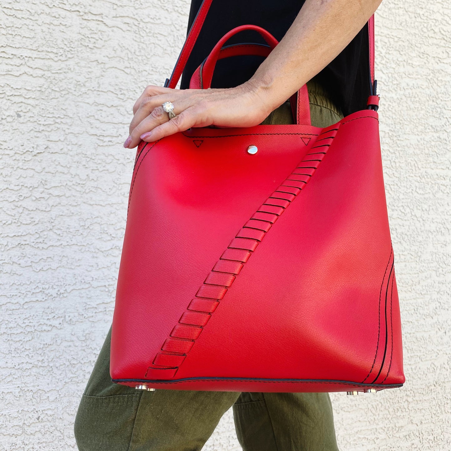 Proenza Schouler Hex Leather Bucket Bag