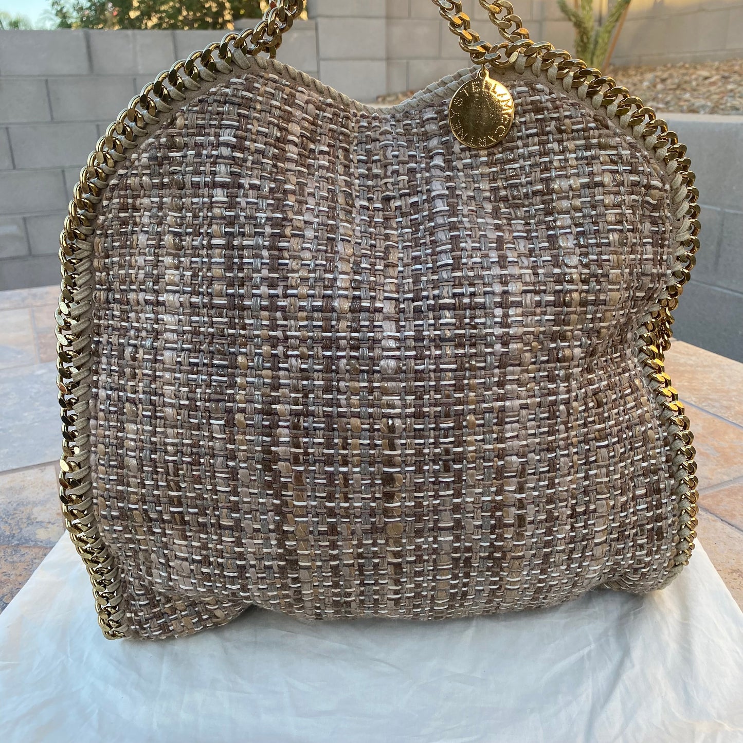 Stella McCartney Falabella Tweed Hobo Shoulder Bag
