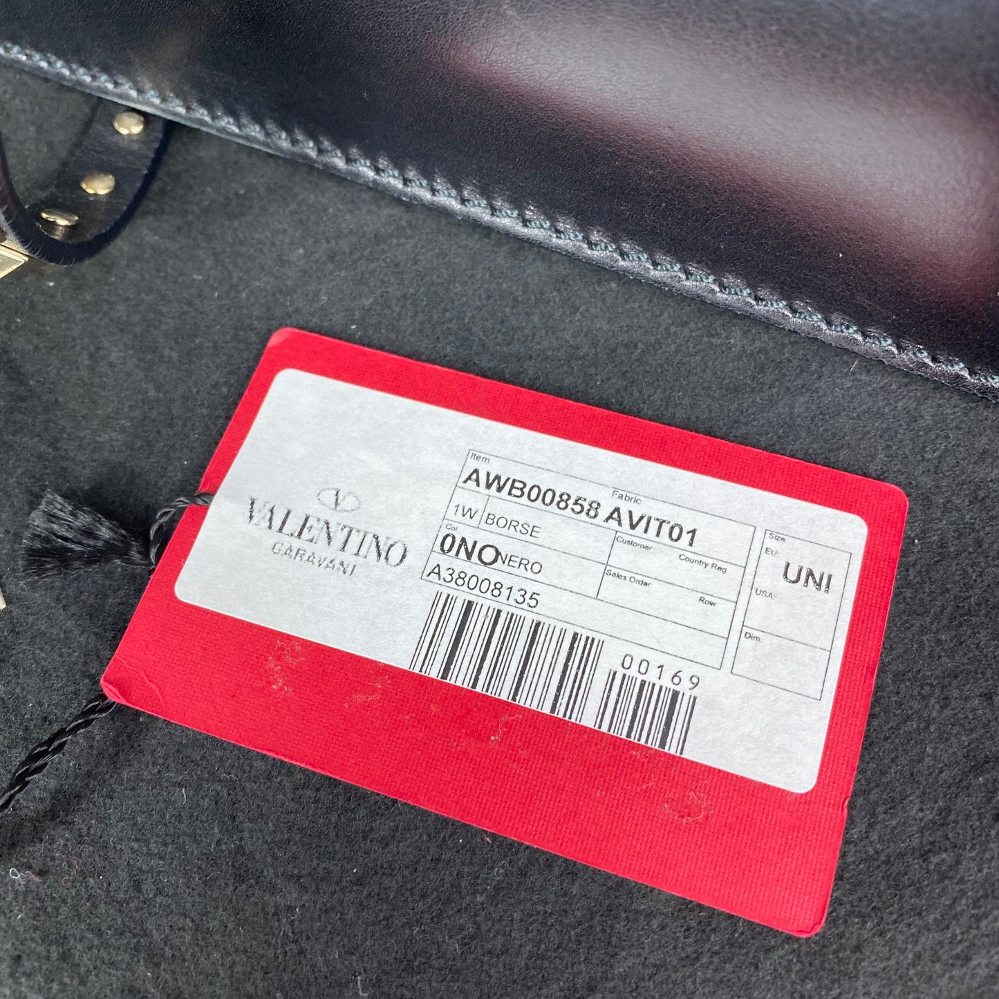 Valentino Garavani Vitello Rockstud Accordion Satchel