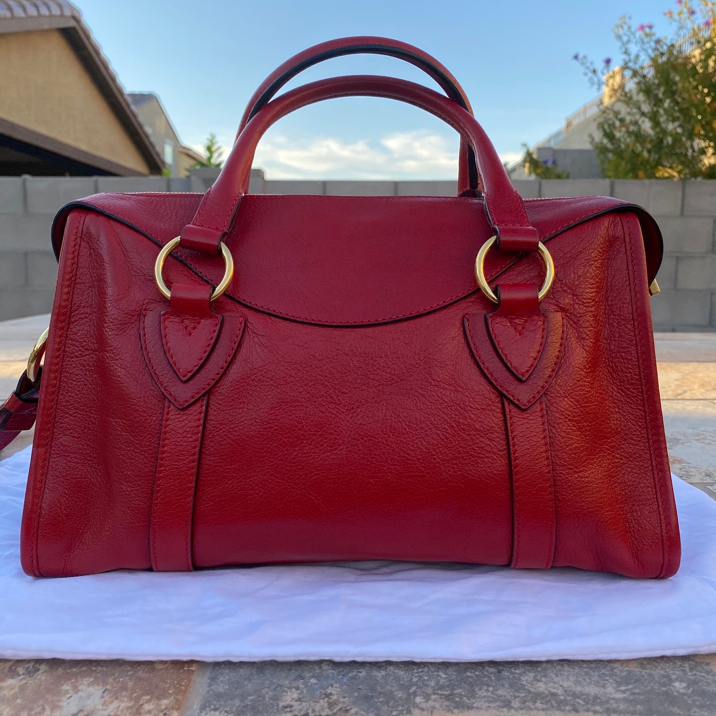 Marc Jacobs Small Fulton Leather Satchel