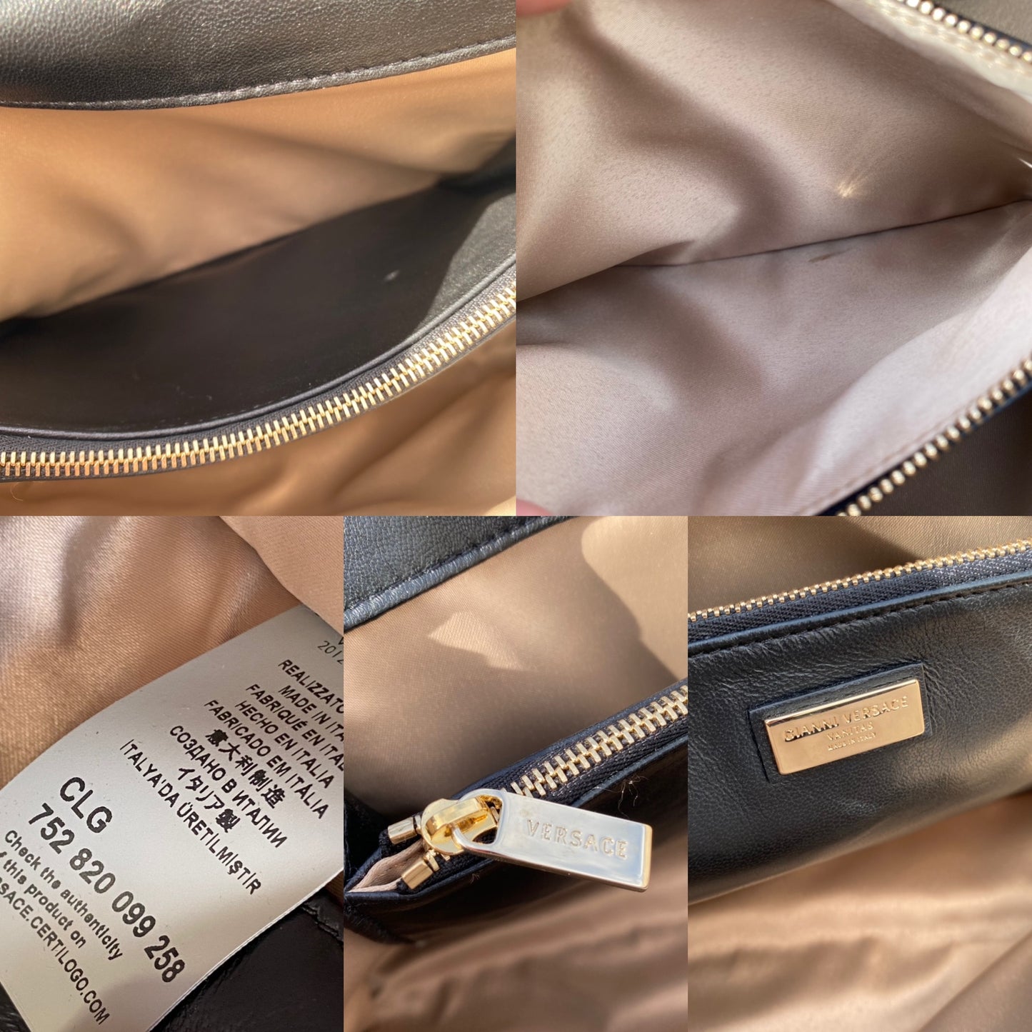 Versace Vanitas Quilted Leather Crossbody Bag