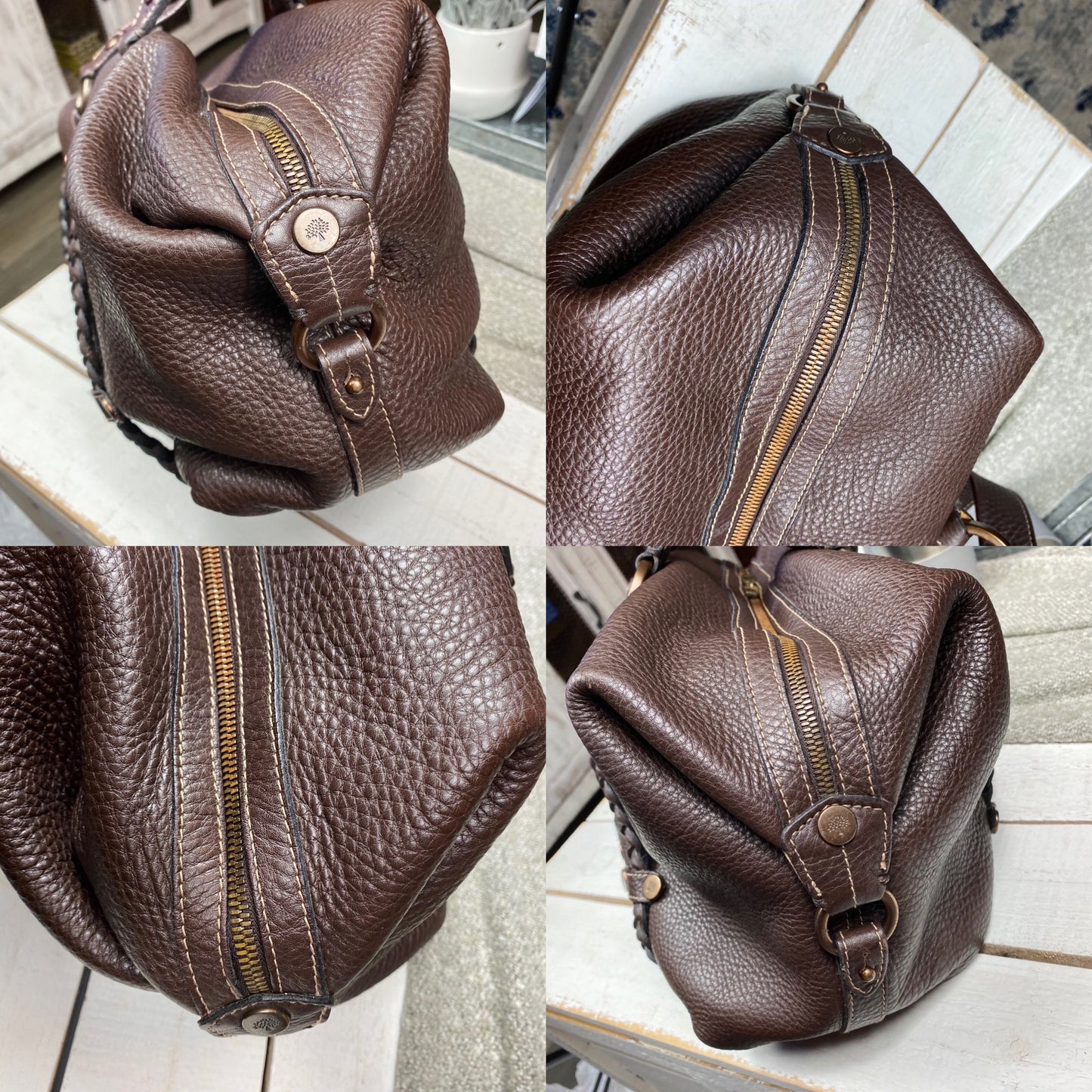 Mulberry Large Braided Leather Satchel