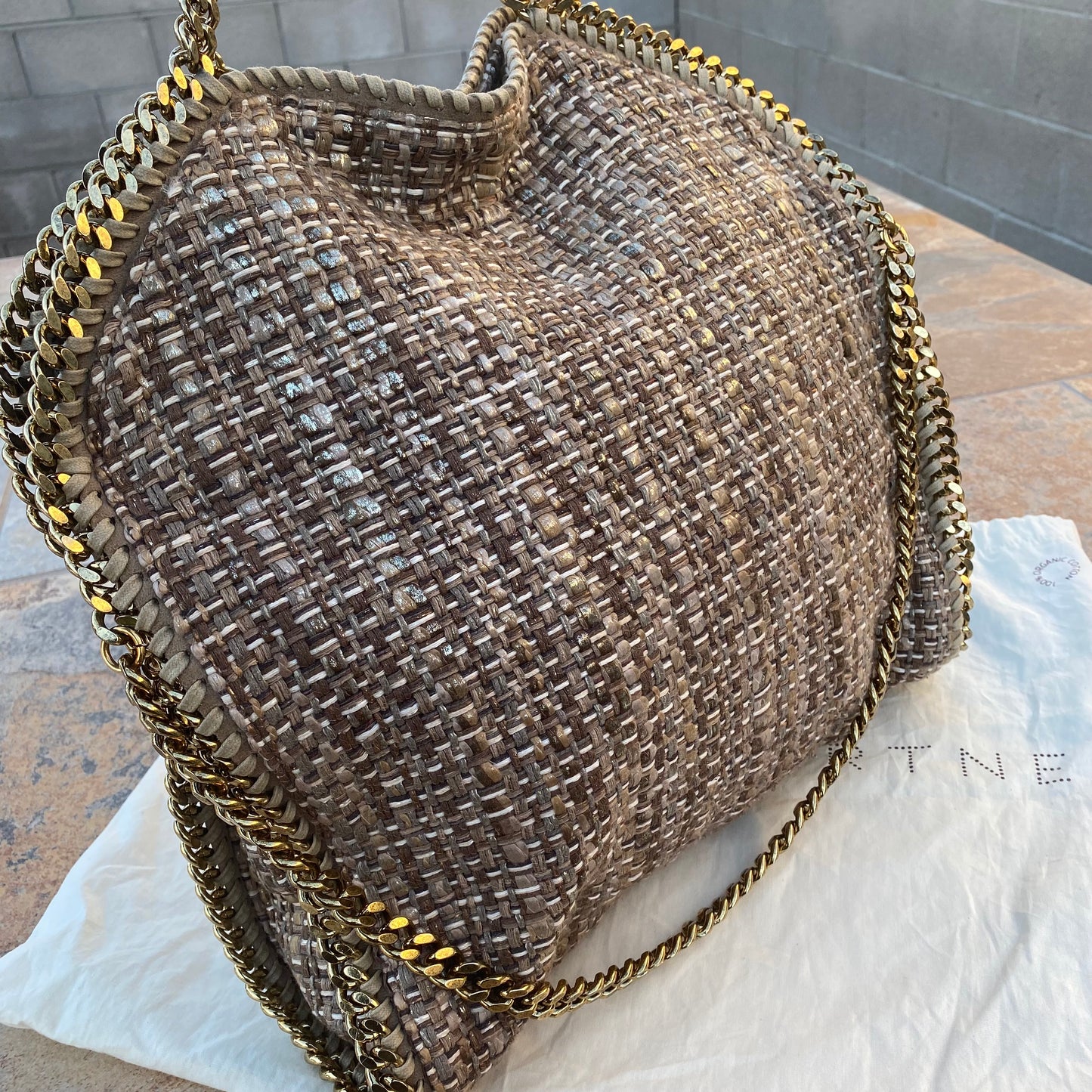 Stella McCartney Falabella Tweed Hobo Shoulder Bag