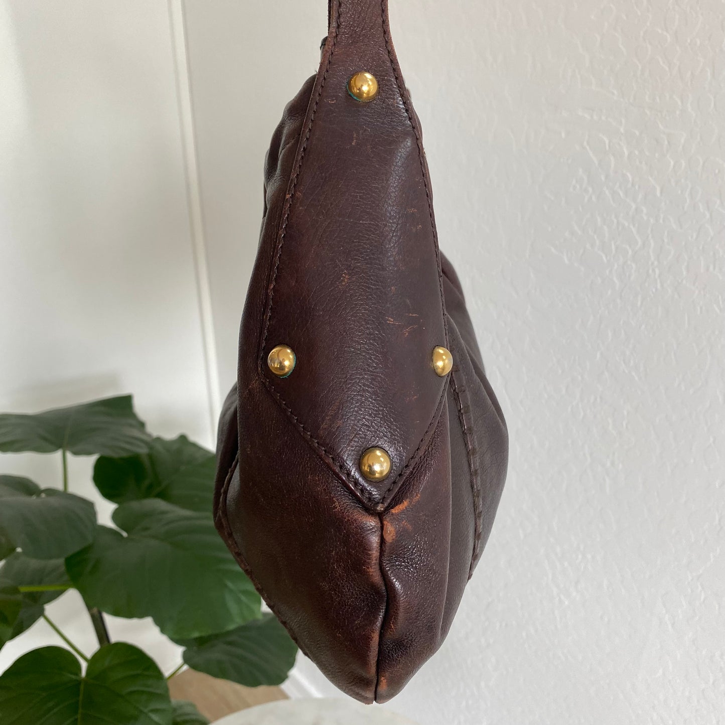 Yves Saint Laurent Vincennes Mombasa Leather Shoulder Bag