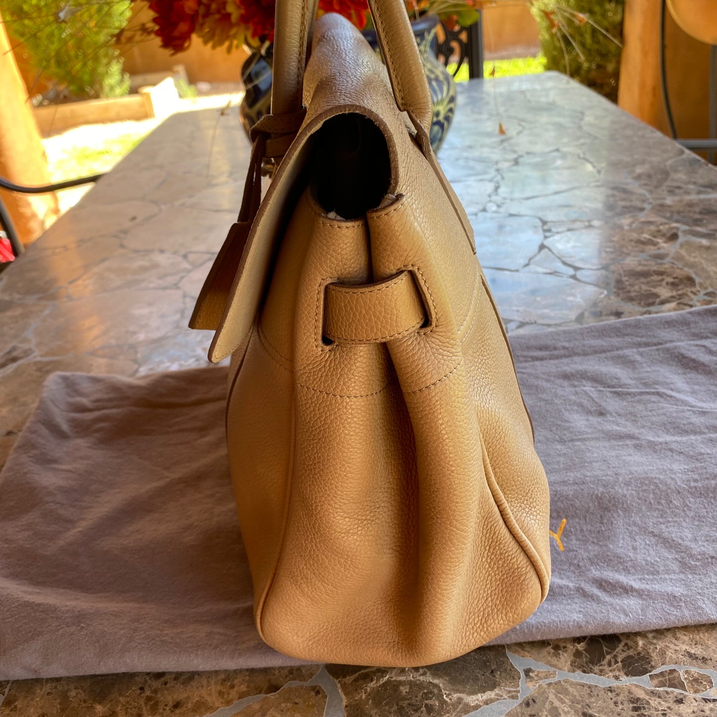 Mulberry Natural Grain Calfskin Leather Bayswater