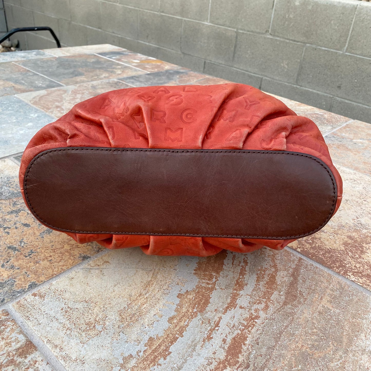 Marc Jacobs Monogram Embossed Leather Hobo