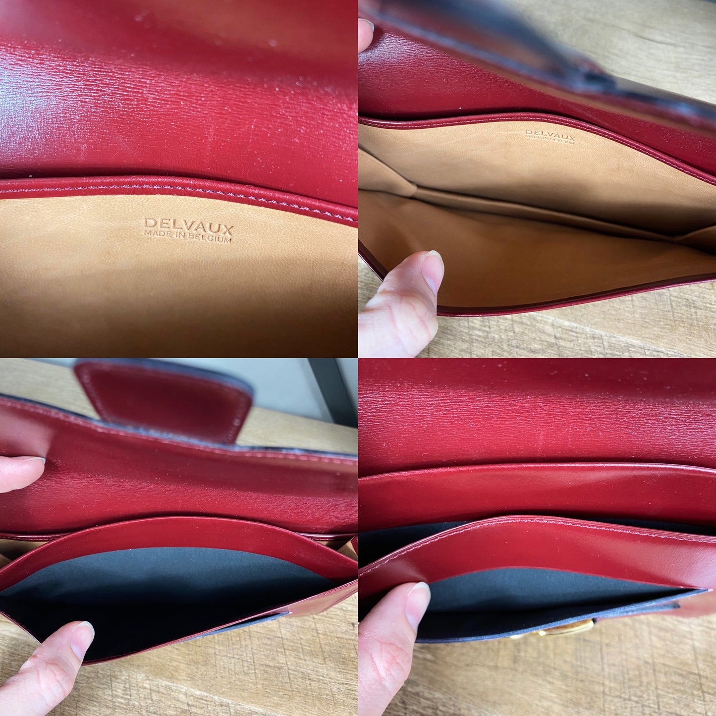 Delvaux Vintage Leather Wallet Clutch